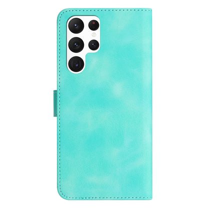 YX003 For Samsung Galaxy S23 Ultra PU Leather Cover Wallet Stand Imprinted Pattern Phone Case