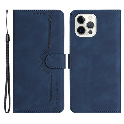 YX003 For iPhone 14 Pro Max Imprinted Smile Pattern Phone Case PU Leather Wallet Stand Cover