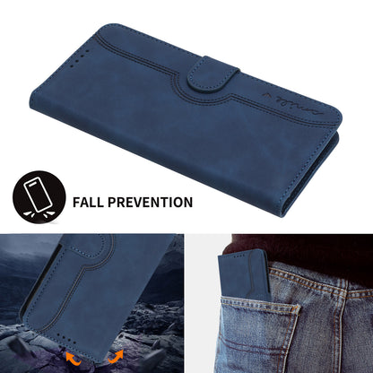 YX003 For iPhone 14 Pro Imprinted Smile Pattern PU Leather Cover Wallet Stand Cell Phone Case