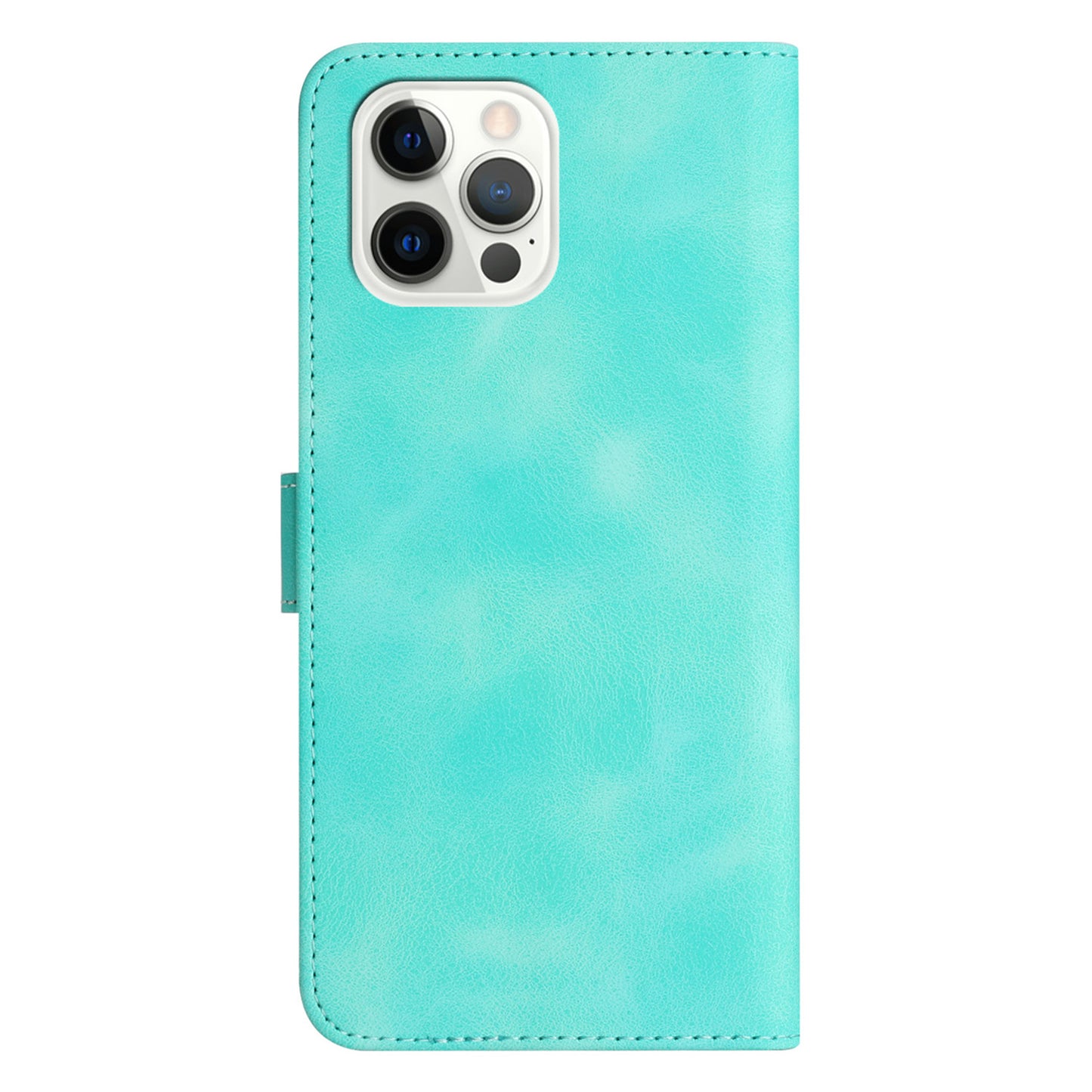 YX003 For iPhone 14 Pro Imprinted Smile Pattern PU Leather Cover Wallet Stand Cell Phone Case