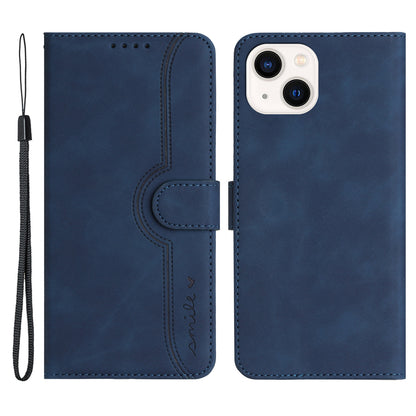 YX003 Wallet Phone Stand Case for iPhone 14 PU Leather Imprinted Pattern Cover