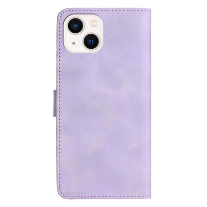 YX003 Wallet Phone Stand Case for iPhone 14 PU Leather Imprinted Pattern Cover