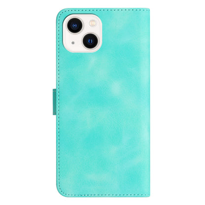YX003 Wallet Phone Stand Case for iPhone 14 PU Leather Imprinted Pattern Cover