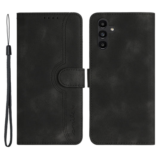 YX003 For Samsung Galaxy A13 5G / A04s 4G Anti-Fingerprint Phone Case Leather Wallet Stand Imprinted Pattern Cover