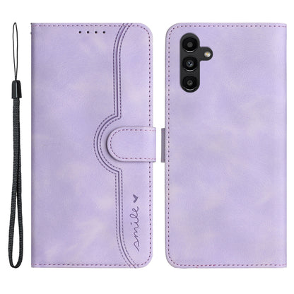 YX003 For Samsung Galaxy A13 5G / A04s 4G Anti-Fingerprint Phone Case Leather Wallet Stand Imprinted Pattern Cover