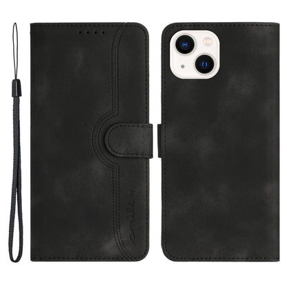 YX003 Phone Case for iPhone 14 Plus PU Leather Wallet Stand Imprinted Pattern Cover