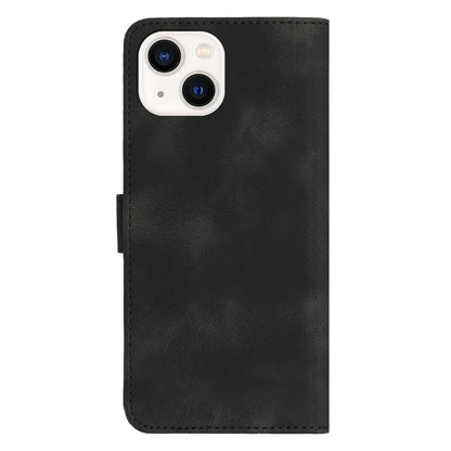 YX003 Phone Case for iPhone 14 Plus PU Leather Wallet Stand Imprinted Pattern Cover
