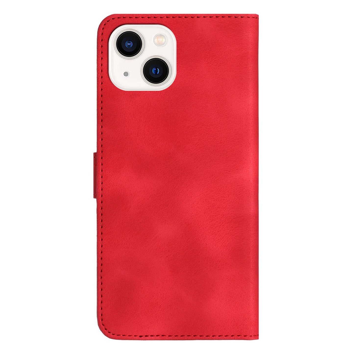 YX003 Phone Case for iPhone 14 Plus PU Leather Wallet Stand Imprinted Pattern Cover