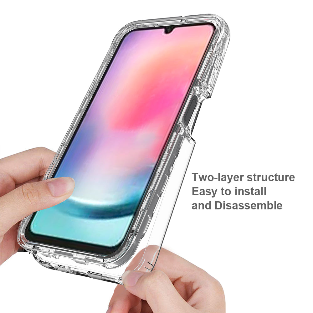 For Samsung Galaxy A24 4G Phone Case Gradient Color PC TPU Cell Phone Case with PET Screen Protector