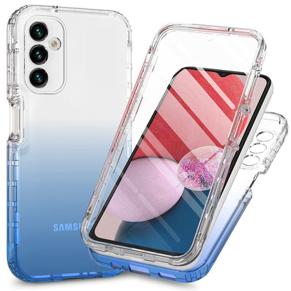 For Samsung Galaxy A24 4G Phone Case Gradient Color PC TPU Cell Phone Case with PET Screen Protector