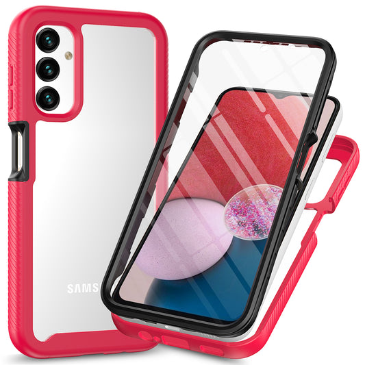 3-in-1 Phone Case for Samsung Galaxy A24 4G Anti-Drop Detachable Phone Case with PET Screen Protector