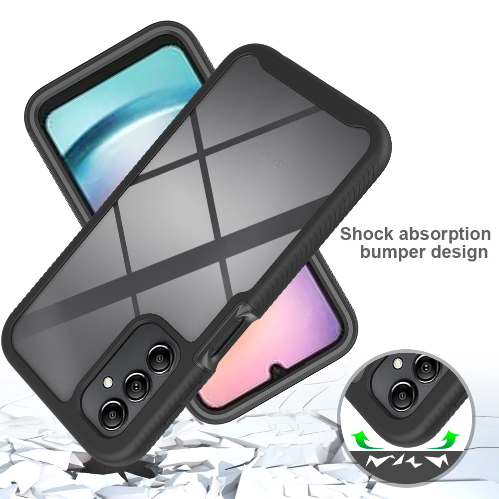 3-in-1 Phone Case for Samsung Galaxy A24 4G Anti-Drop Detachable Phone Case with PET Screen Protector