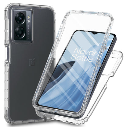 Gradient Phone Case for OnePlus Nord N300 5G / Oppo A57 4G / A57 (2022) 5G / A77 4G / 5G , PC + TPU Protective Cover with PET Film