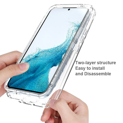 Gradient Color PC TPU Case for Samsung Galaxy A54 5G Shockproof Case with PET Screen Protector