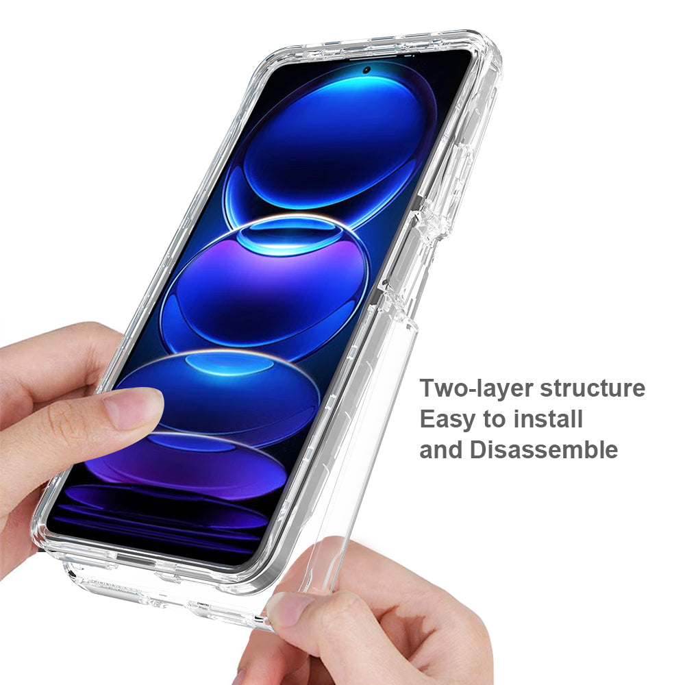 PC + TPU Phone Case for Xiaomi Redmi Note 12 5G (China) / (India) / (Global) / Poco X5 5G , Drop Protection Gradient Cover with PET Film