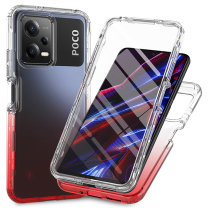 PC + TPU Phone Case for Xiaomi Redmi Note 12 5G (China) / (India) / (Global) / Poco X5 5G , Drop Protection Gradient Cover with PET Film