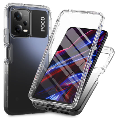 PC + TPU Phone Case for Xiaomi Redmi Note 12 5G (China) / (India) / (Global) / Poco X5 5G , Drop Protection Gradient Cover with PET Film