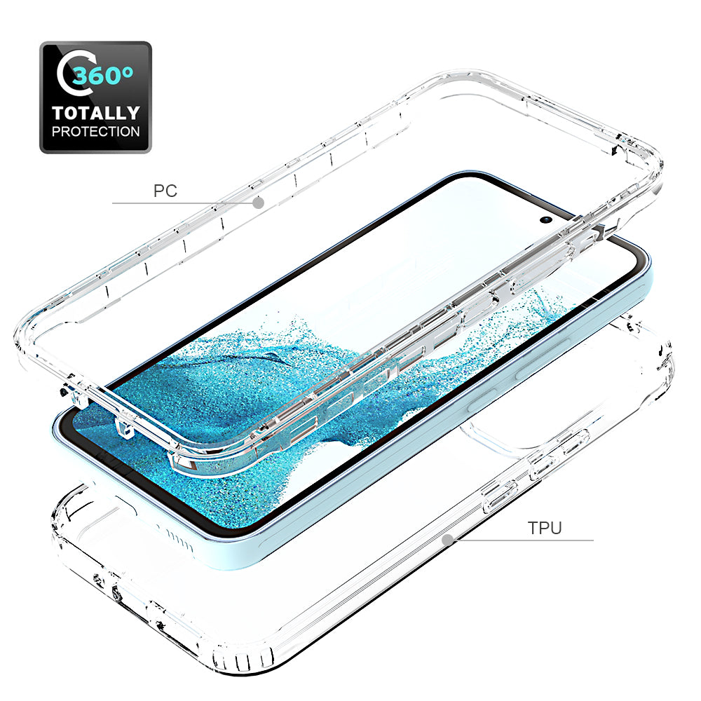 For Samsung Galaxy A54 5G Protective Case Gradient Color Anti-Drop Phone Case TPU PC Clear Phone Cover