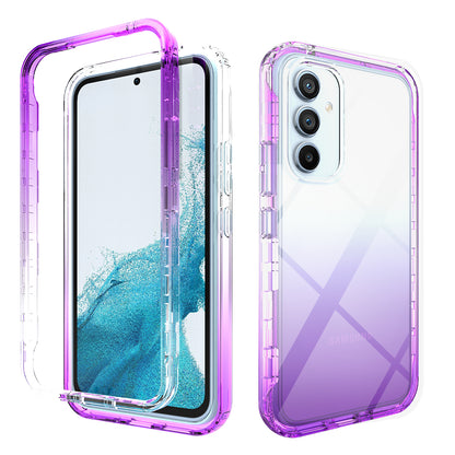 For Samsung Galaxy A54 5G Protective Case Gradient Color Anti-Drop Phone Case TPU PC Clear Phone Cover