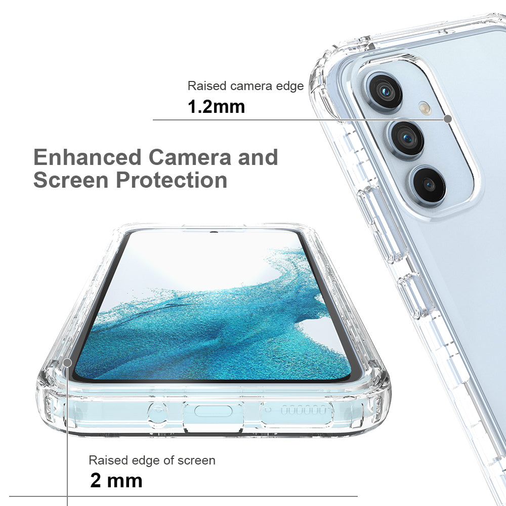 For Samsung Galaxy A54 5G Protective Case Gradient Color Anti-Drop Phone Case TPU PC Clear Phone Cover