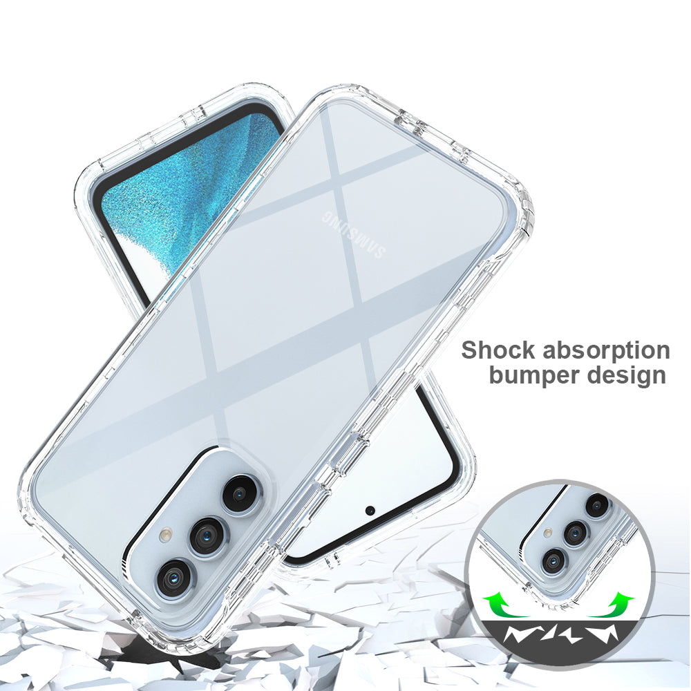 For Samsung Galaxy A54 5G Protective Case Gradient Color Anti-Drop Phone Case TPU PC Clear Phone Cover