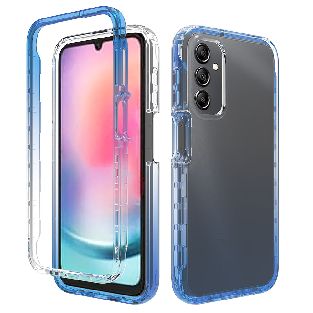 Gradient Color Phone Case for Samsung Galaxy A24 4G TPU + PC Anti-Scratch Phone Cover