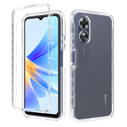 Gradient Color Phone Case for Oppo A17 4G TPU PC Case Anti-Drop Protective Phone Shell