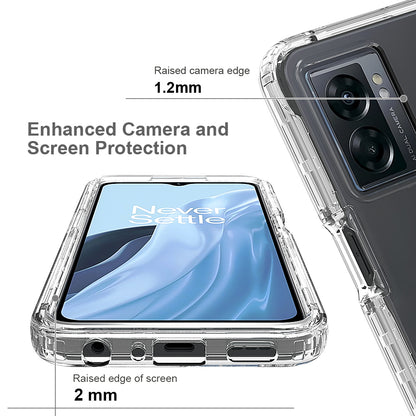 For OnePlus Nord N300 5G / Oppo A57 4G / A57 (2022) 5G / A77 4G / A77 5G Gradient Color Case TPU PC Phone Shell