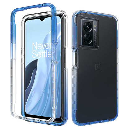 For OnePlus Nord N300 5G / Oppo A57 4G / A57 (2022) 5G / A77 4G / A77 5G Gradient Color Case TPU PC Phone Shell