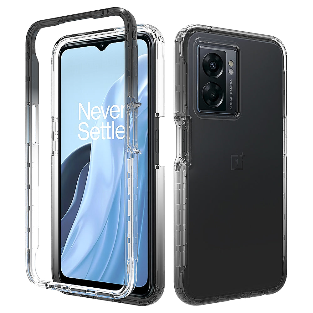 For OnePlus Nord N300 5G / Oppo A57 4G / A57 (2022) 5G / A77 4G / A77 5G Gradient Color Case TPU PC Phone Shell