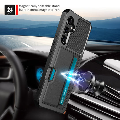 For Samsung Galaxy A34 5G Case ZM02 PU Leather Coated Protective Case Card Slot TPU Phone Shell