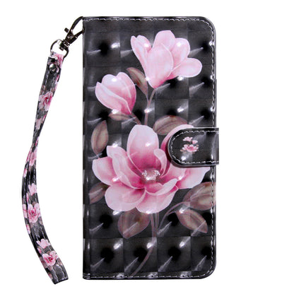 For Nokia G22 3D Pattern Printing PU Leather Case Wallet Stand Cell Phone Cover with Strap