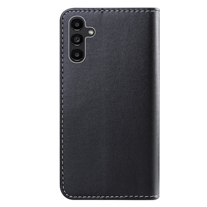 For Samsung Galaxy A34 5G Three-color Splicing Stand Wallet Phone Cover PU Leather Phone Case