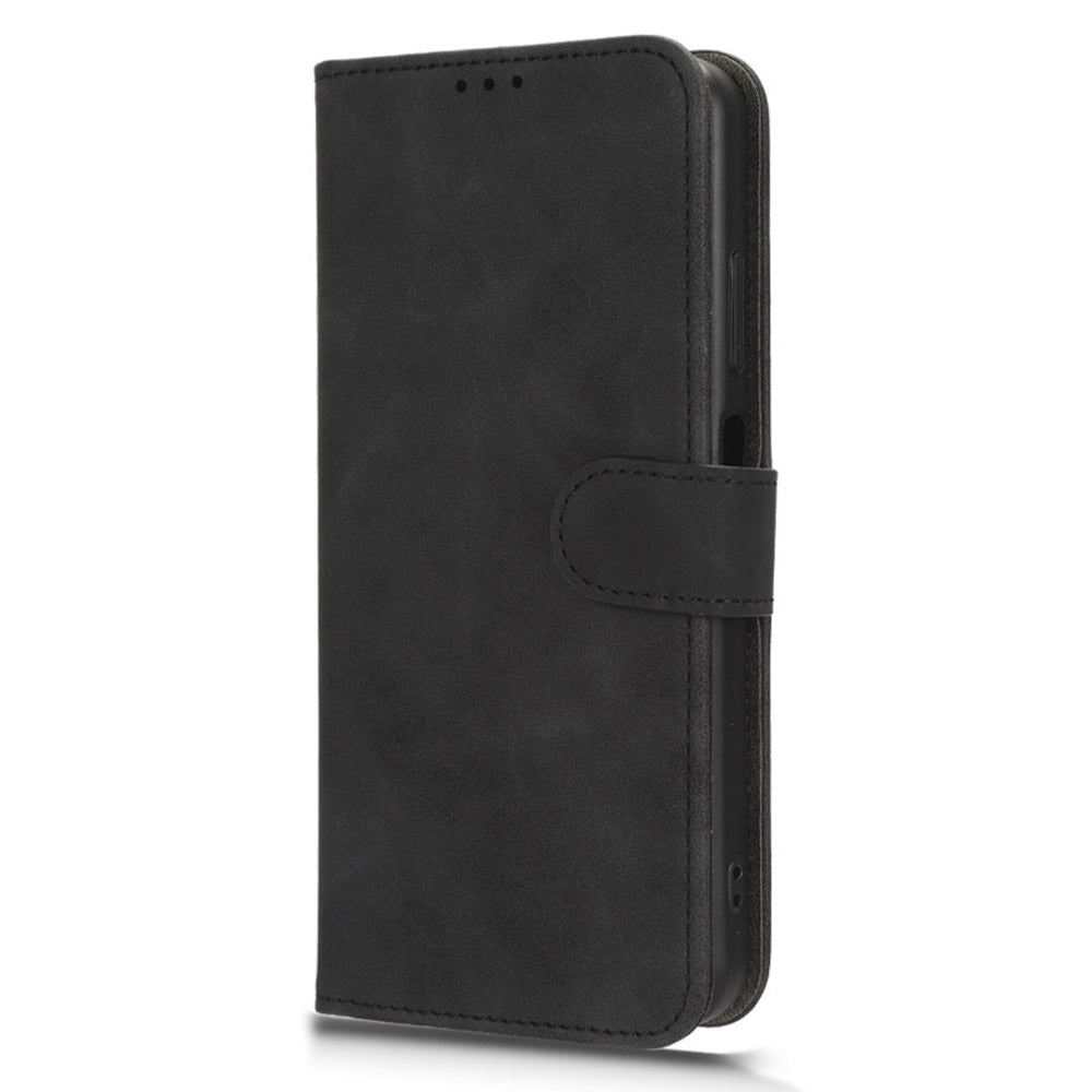 For Blackview A85 Anti-drop PU Leather Wallet Case Skin-touch Protective Phone Cover with Stand