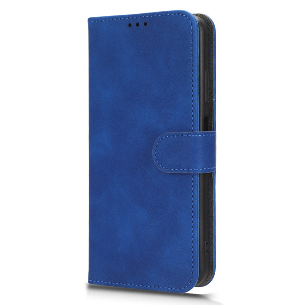 For Blackview A85 Anti-drop PU Leather Wallet Case Skin-touch Protective Phone Cover with Stand