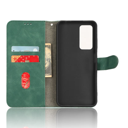 For Blackview A85 Anti-drop PU Leather Wallet Case Skin-touch Protective Phone Cover with Stand
