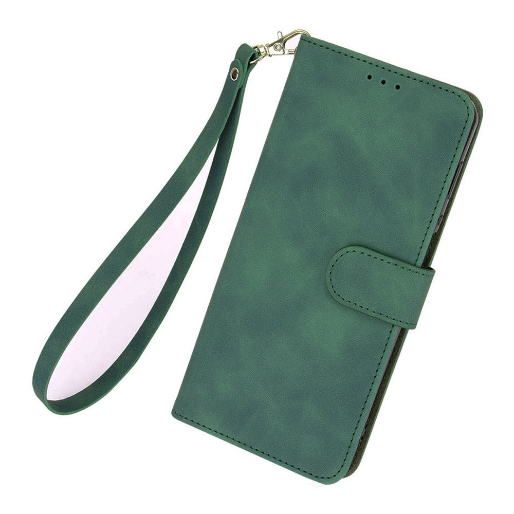 For Blackview A85 Anti-drop PU Leather Wallet Case Skin-touch Protective Phone Cover with Stand