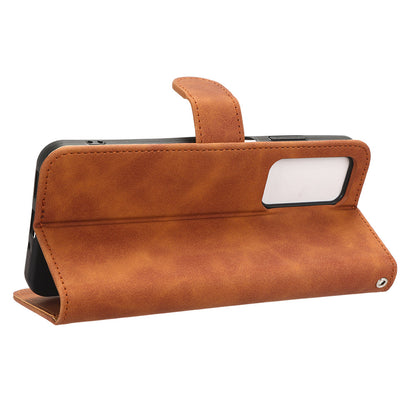 For Blackview A85 Anti-drop PU Leather Wallet Case Skin-touch Protective Phone Cover with Stand