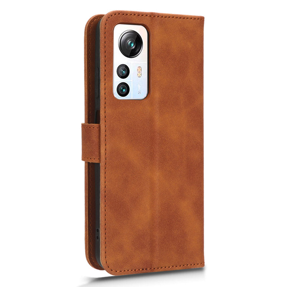 For Blackview A85 Anti-drop PU Leather Wallet Case Skin-touch Protective Phone Cover with Stand