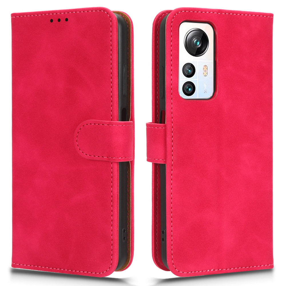 For Blackview A85 Anti-drop PU Leather Wallet Case Skin-touch Protective Phone Cover with Stand