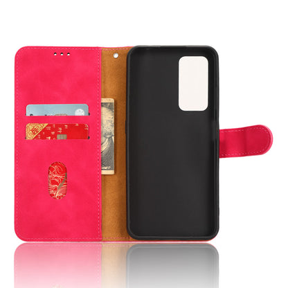 For Blackview A85 Anti-drop PU Leather Wallet Case Skin-touch Protective Phone Cover with Stand