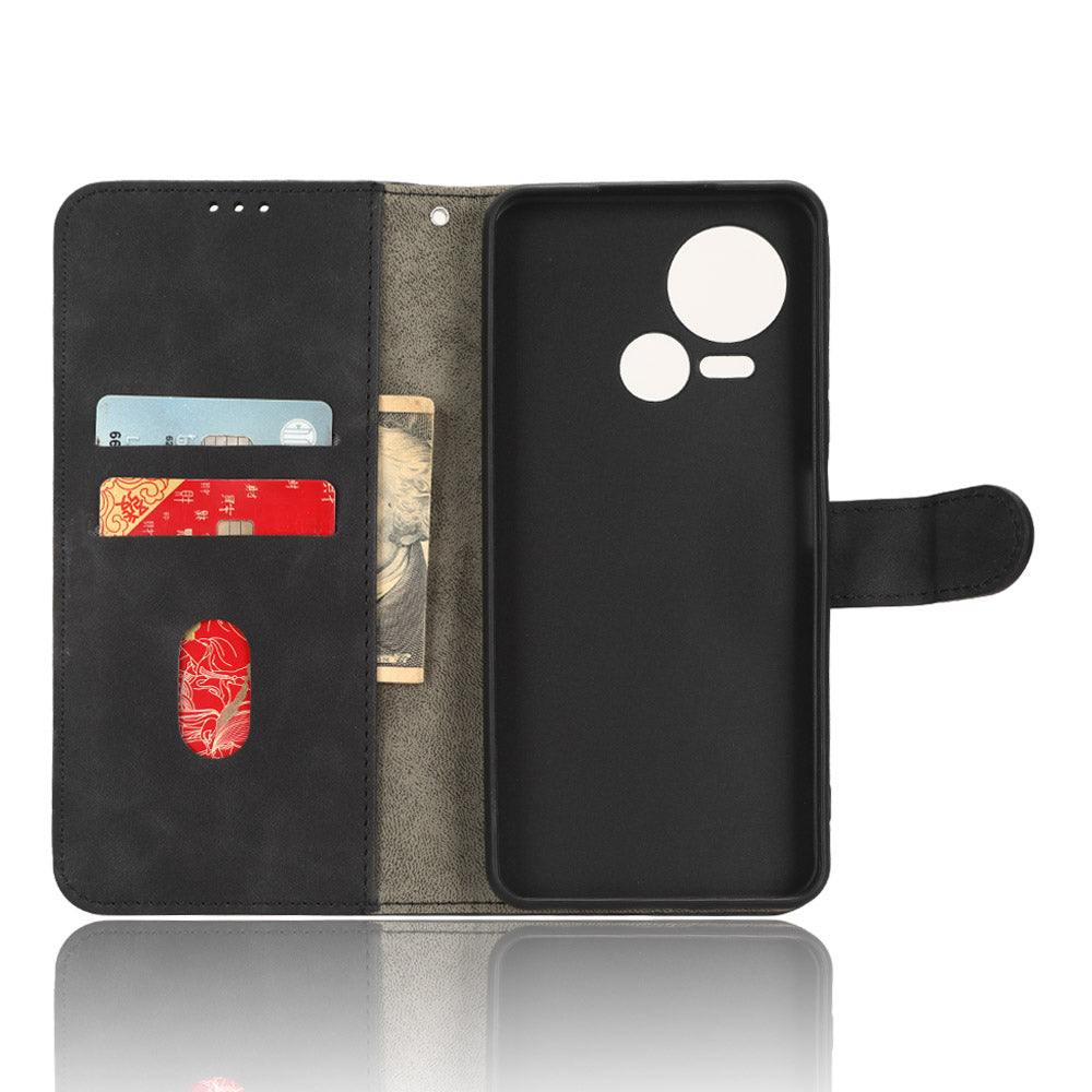 For Tecno Spark 10 5G Anti-drop PU Leather Wallet Stand Case Skin-touch Protective Phone Cover
