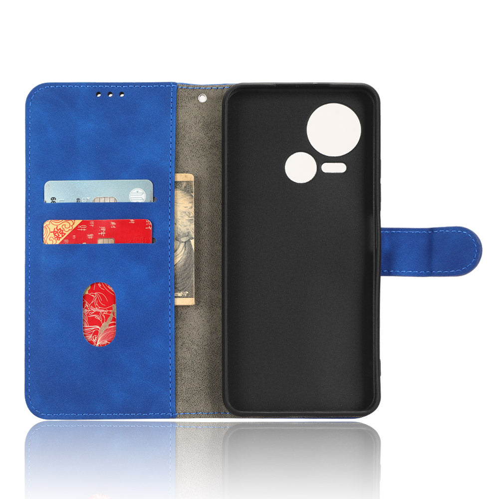 For Tecno Spark 10 5G Anti-drop PU Leather Wallet Stand Case Skin-touch Protective Phone Cover