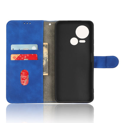 For Tecno Spark 10 5G Anti-drop PU Leather Wallet Stand Case Skin-touch Protective Phone Cover