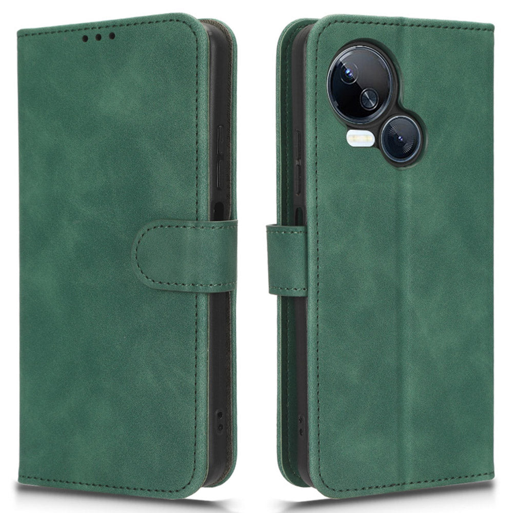 For Tecno Spark 10 5G Anti-drop PU Leather Wallet Stand Case Skin-touch Protective Phone Cover