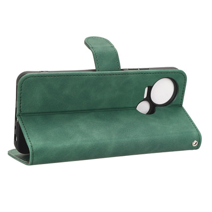 For Tecno Spark 10 5G Anti-drop PU Leather Wallet Stand Case Skin-touch Protective Phone Cover