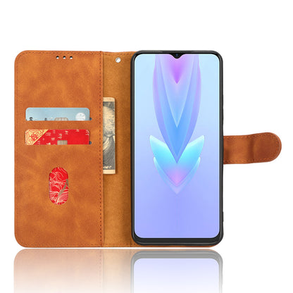 For Tecno Spark 10 5G Anti-drop PU Leather Wallet Stand Case Skin-touch Protective Phone Cover