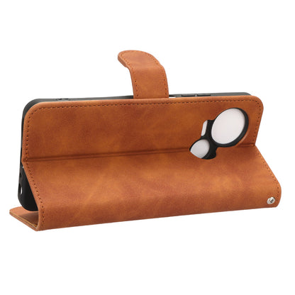 For Tecno Spark 10 5G Anti-drop PU Leather Wallet Stand Case Skin-touch Protective Phone Cover