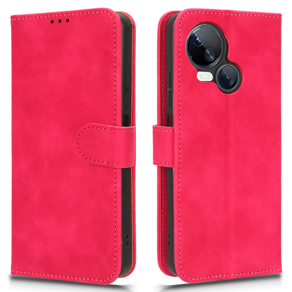 For Tecno Spark 10 5G Anti-drop PU Leather Wallet Stand Case Skin-touch Protective Phone Cover