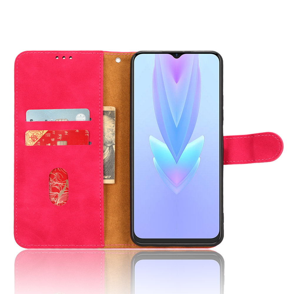 For Tecno Spark 10 5G Anti-drop PU Leather Wallet Stand Case Skin-touch Protective Phone Cover